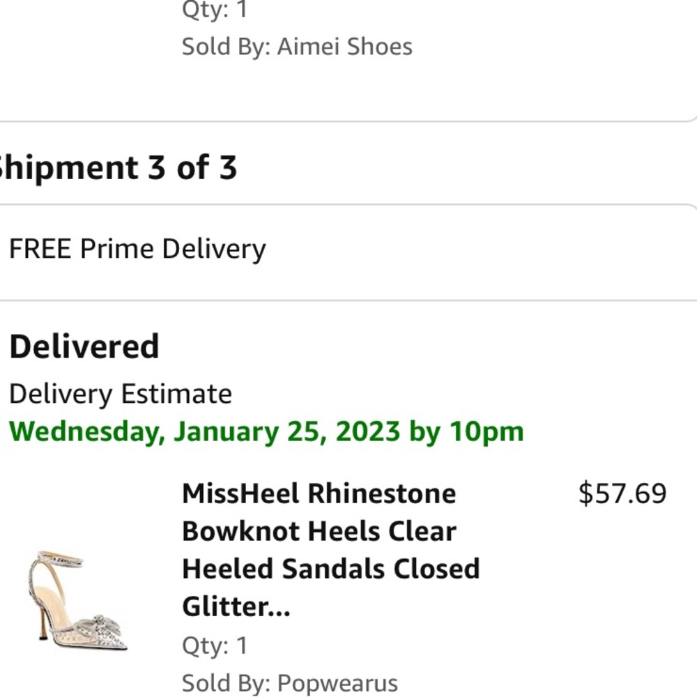 Clear Rhinestone ankle strap pump heels - Picture 3 of 4